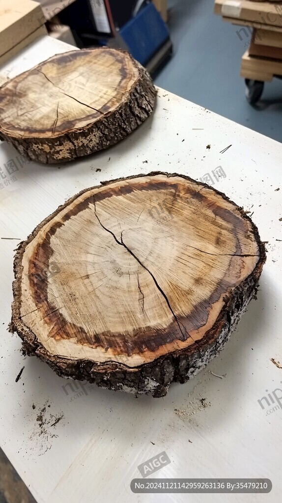 砍断后的横截面