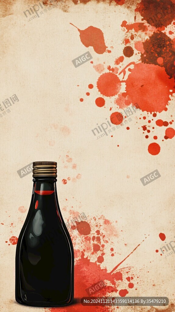 瓶酒海报设计