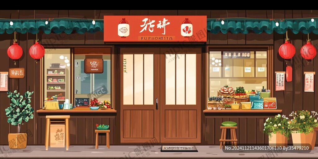 炒货店插画