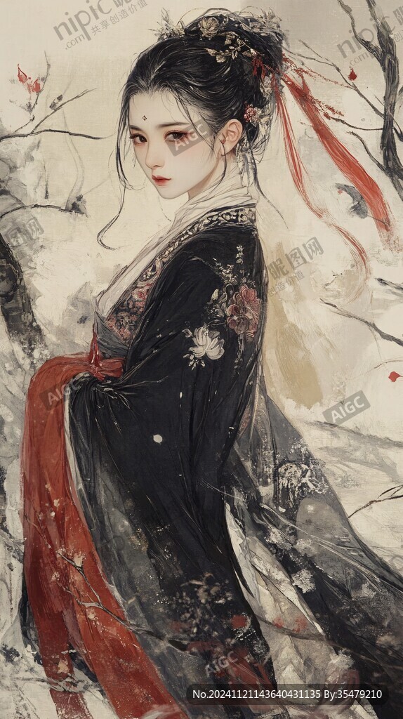 古风女插画