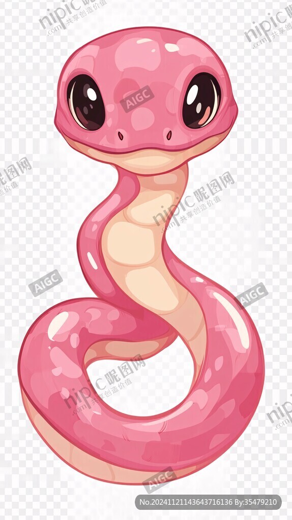 q版蛇宝宝插画