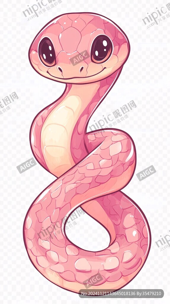 q版蛇插画