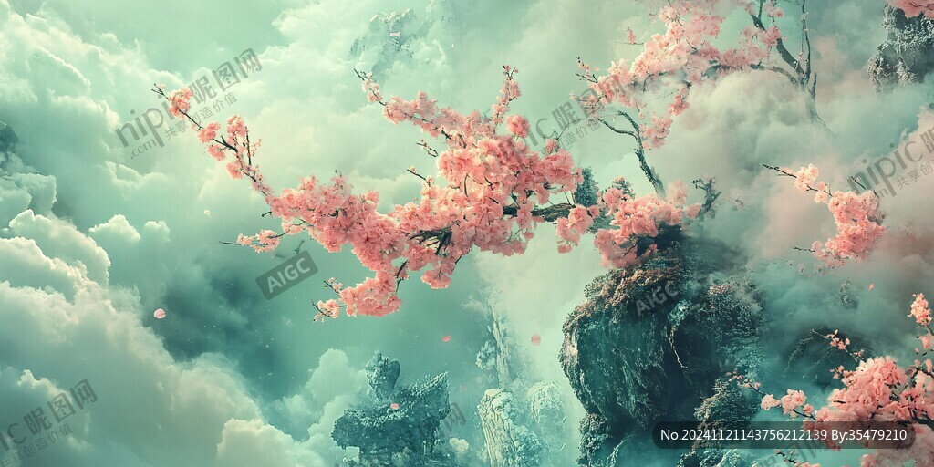 唯美梦幻梅花林