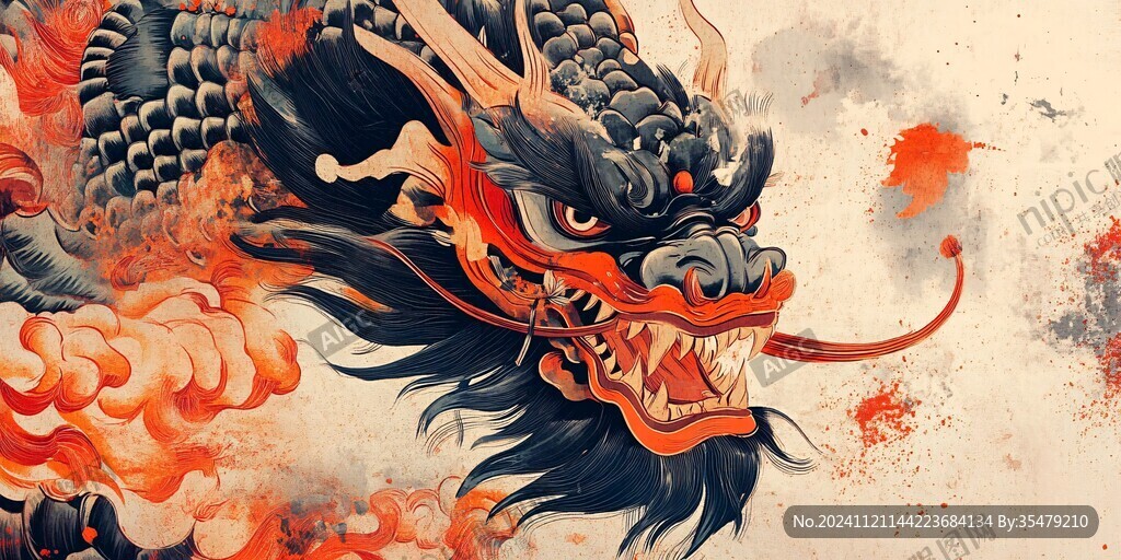 龙年横版插画