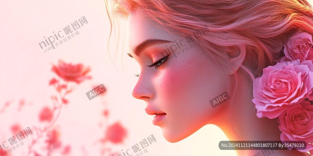 写实人物插画