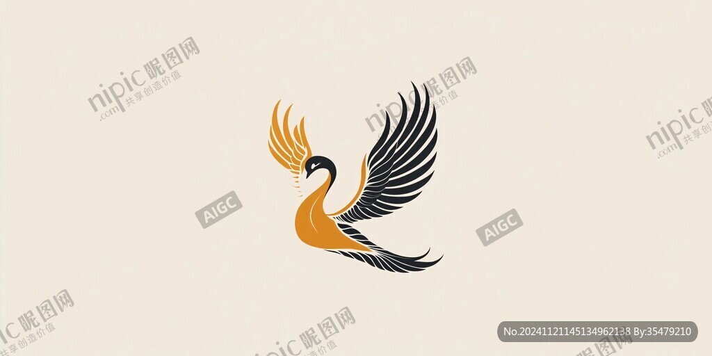 鹤logo设计