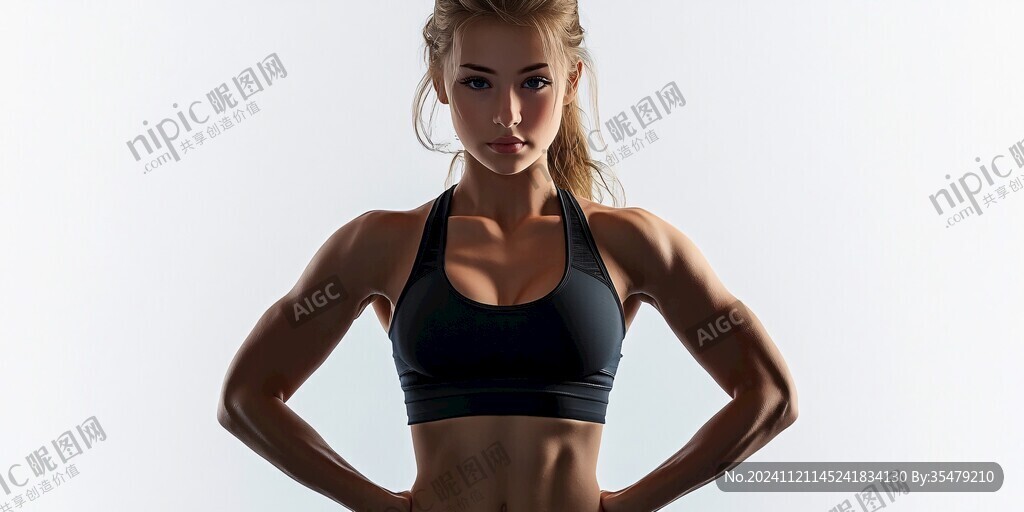 健身美女素材