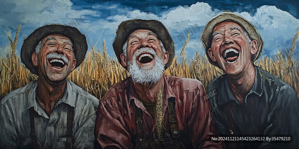 欢乐题材油画