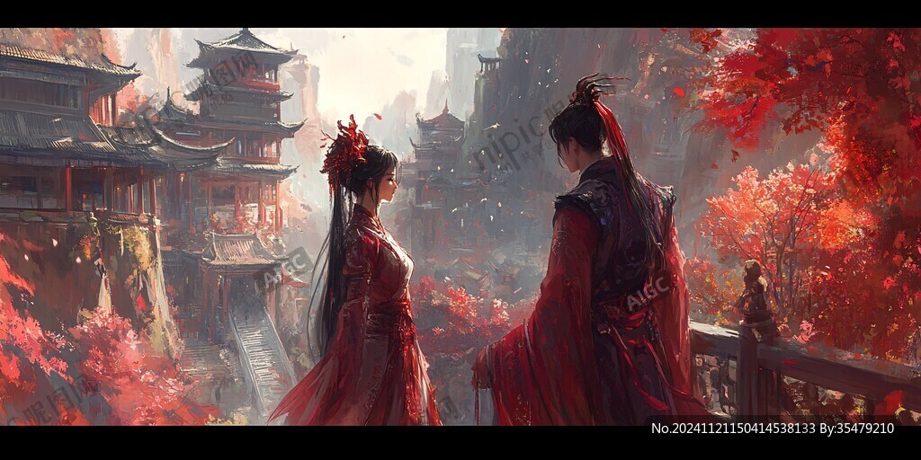 君王访贤场景