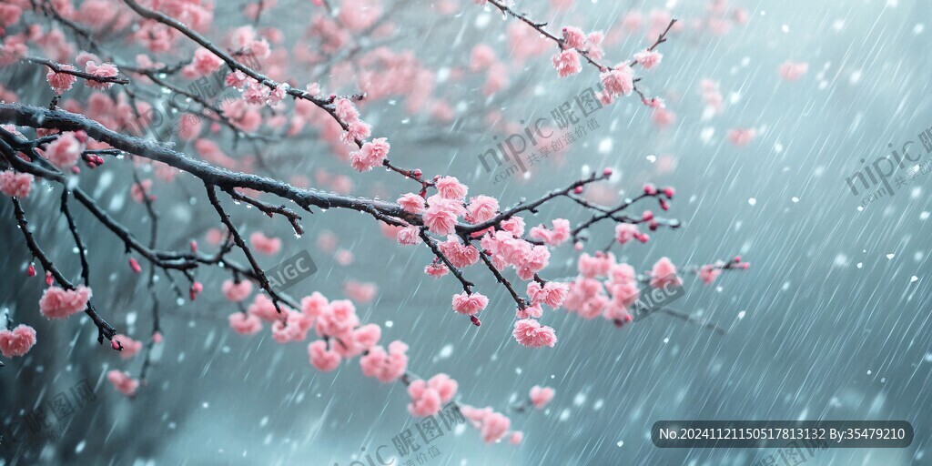 唯美梦幻梅花林