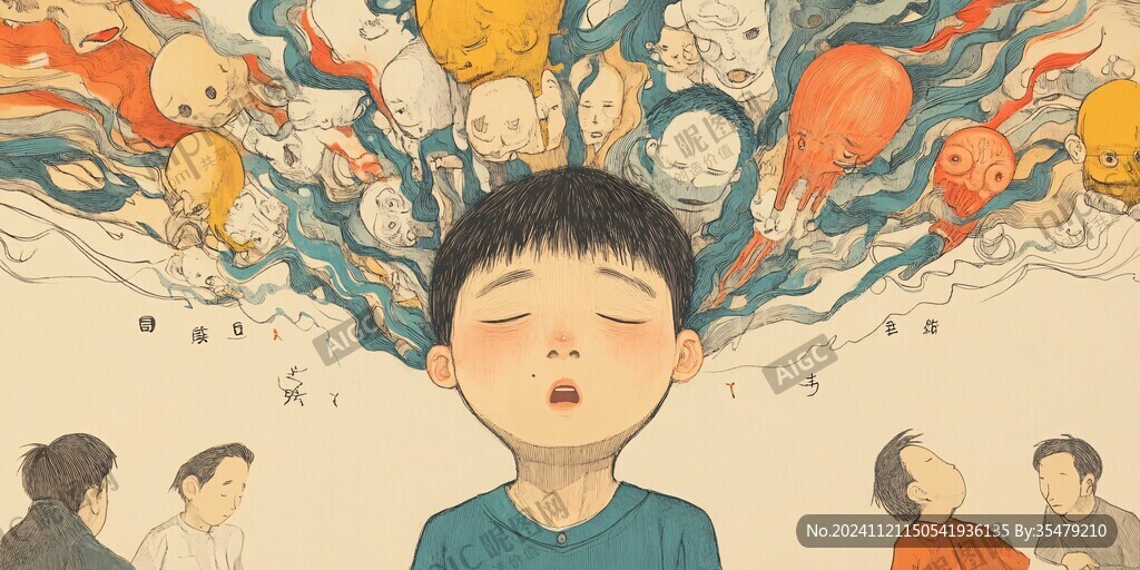 人物情绪插画