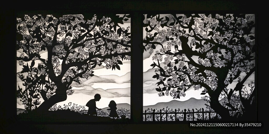 花窗投影