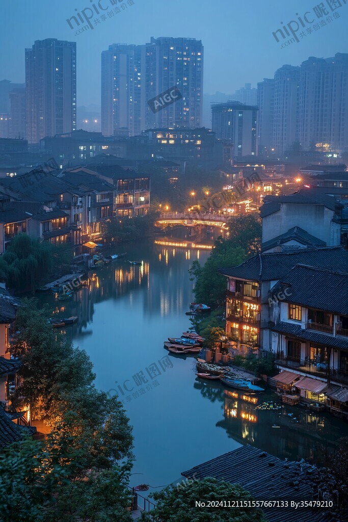 暮色乌镇