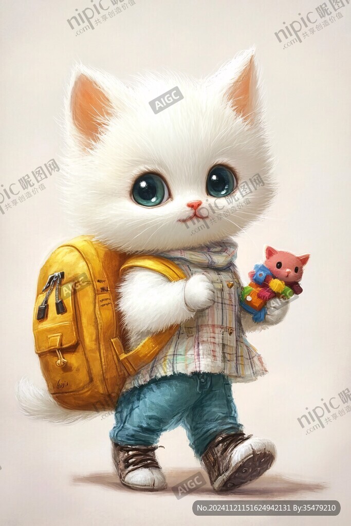 拟人小猫形象设计