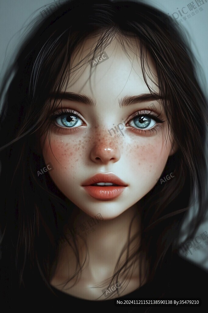 写实人物插画