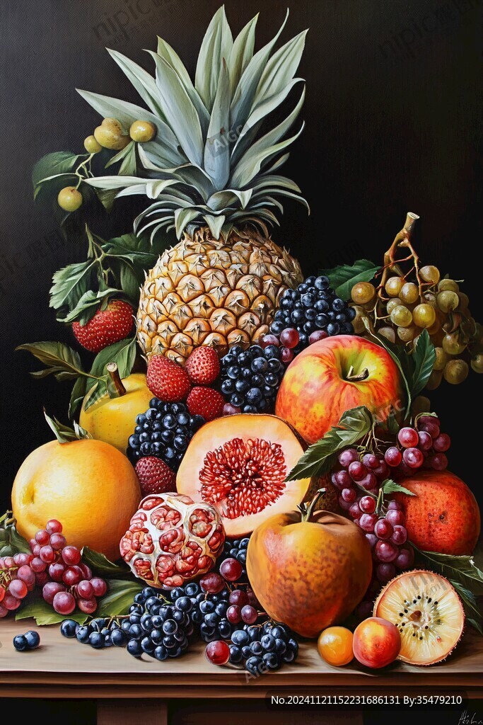 欧式水果油画
