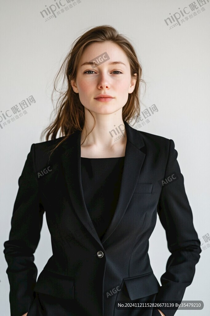 黑色的西装