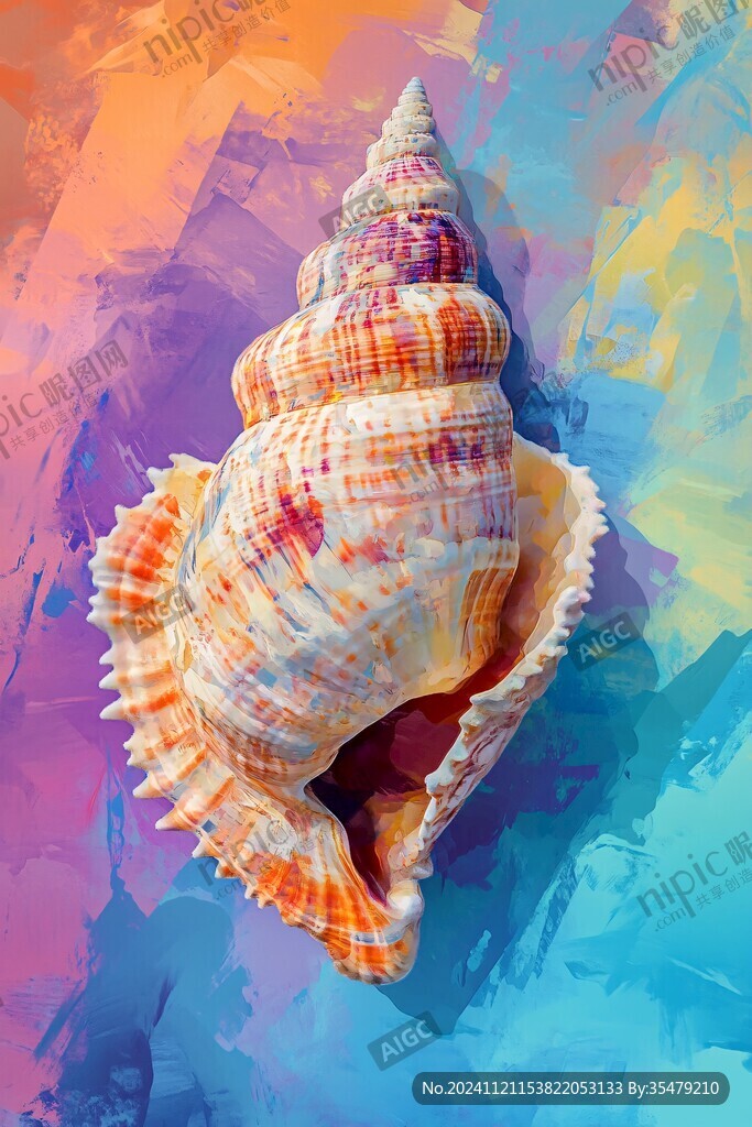 海螺装饰画