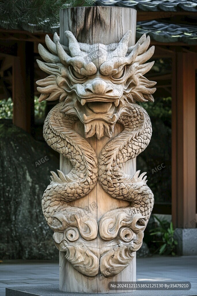龙缠柱
