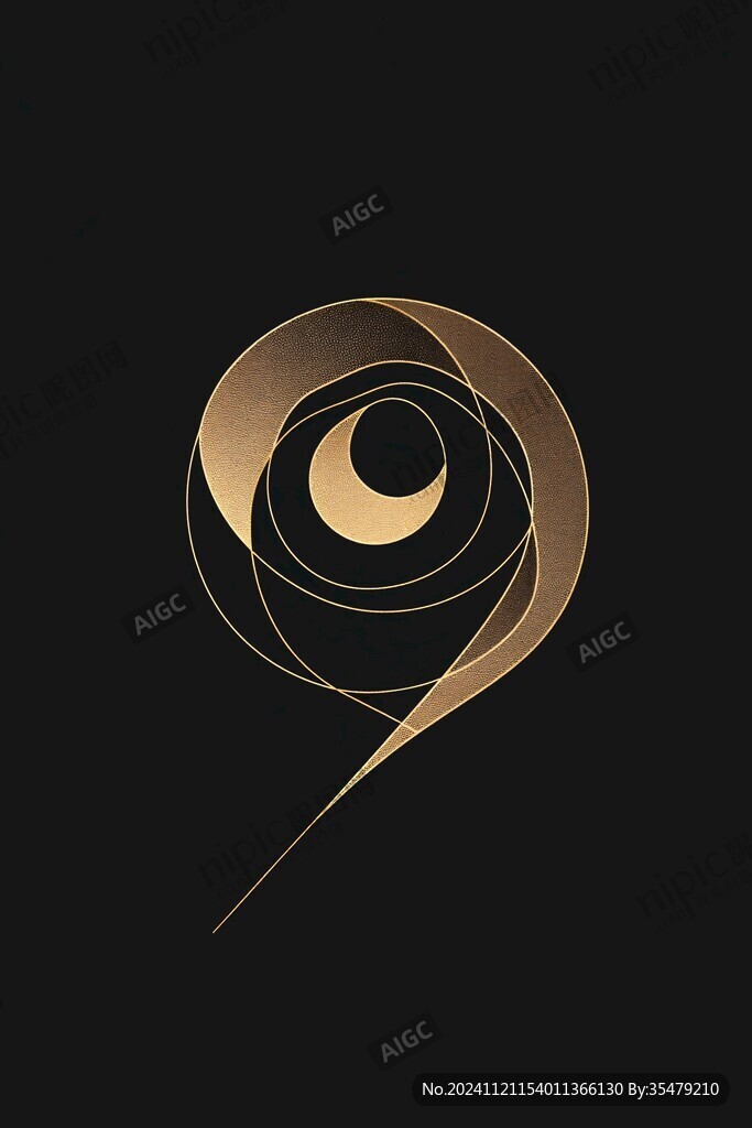 金色旋转logo