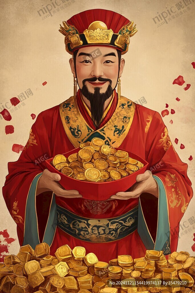 财神爷与金元宝