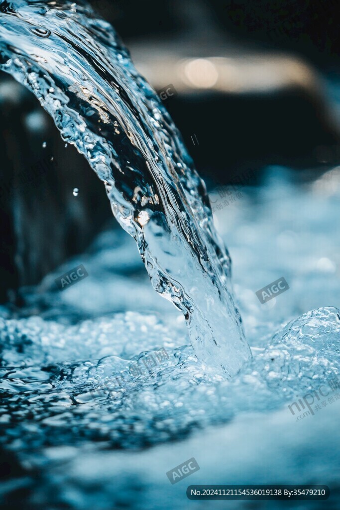 流动的水珠