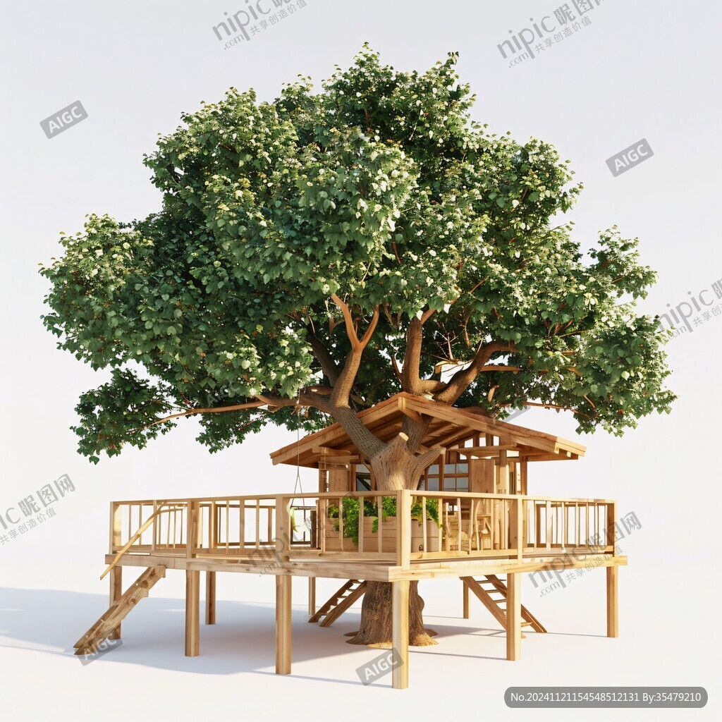 景观树屋模型