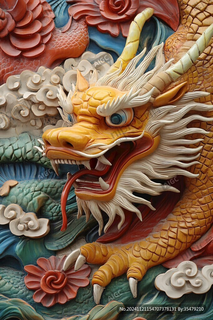 高清浮雕龙