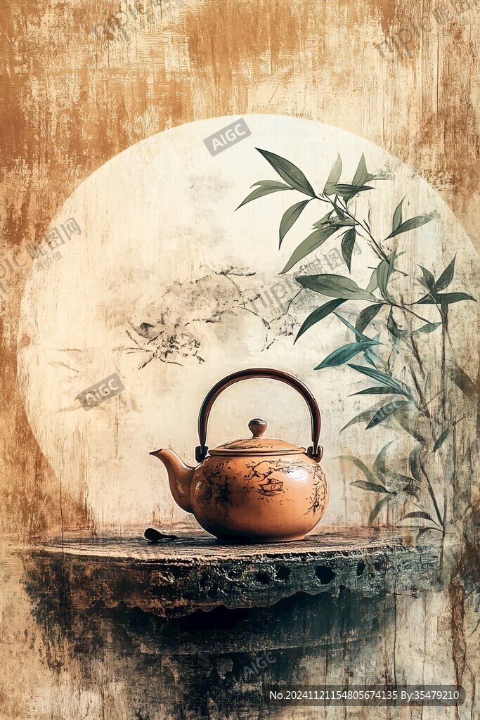 禅茶一味古典元素复古