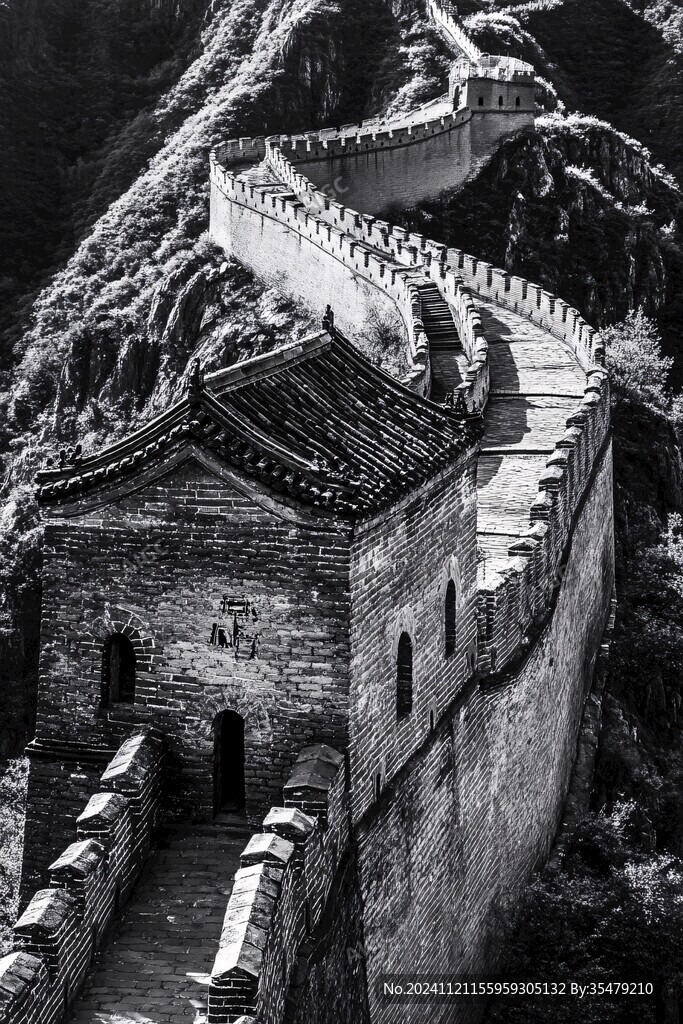 长城黑白照