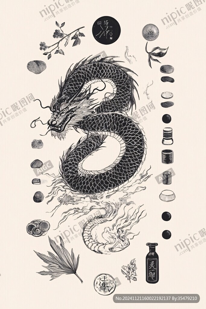 龙年插画系列组合