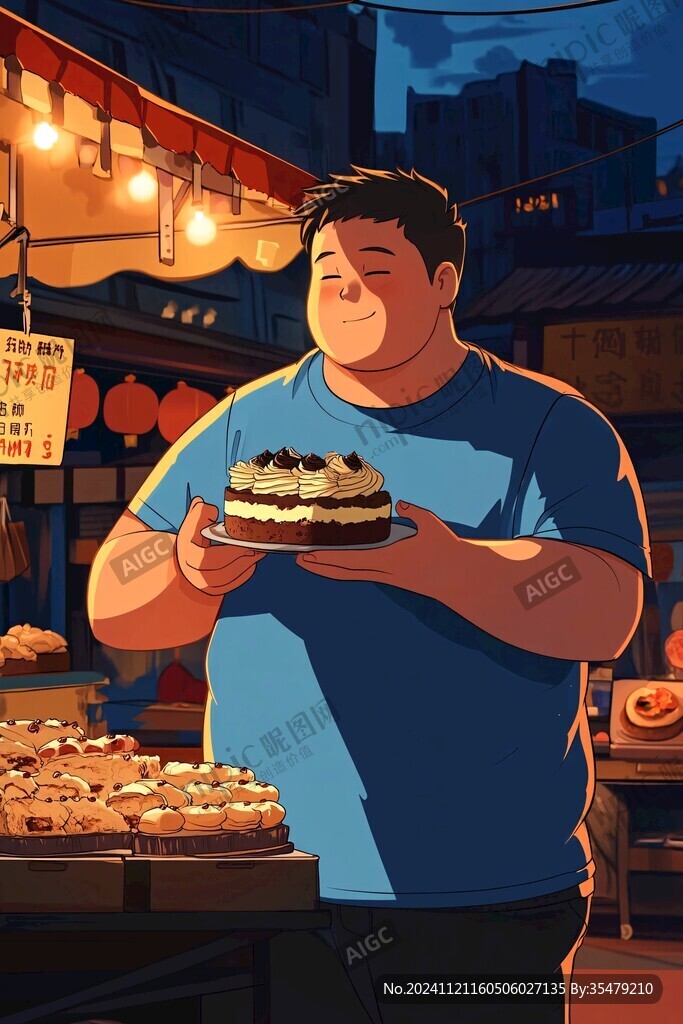 吃货插画