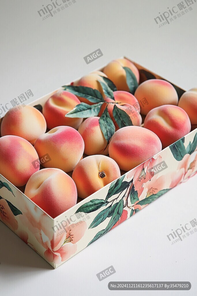 水蜜桃礼盒形象