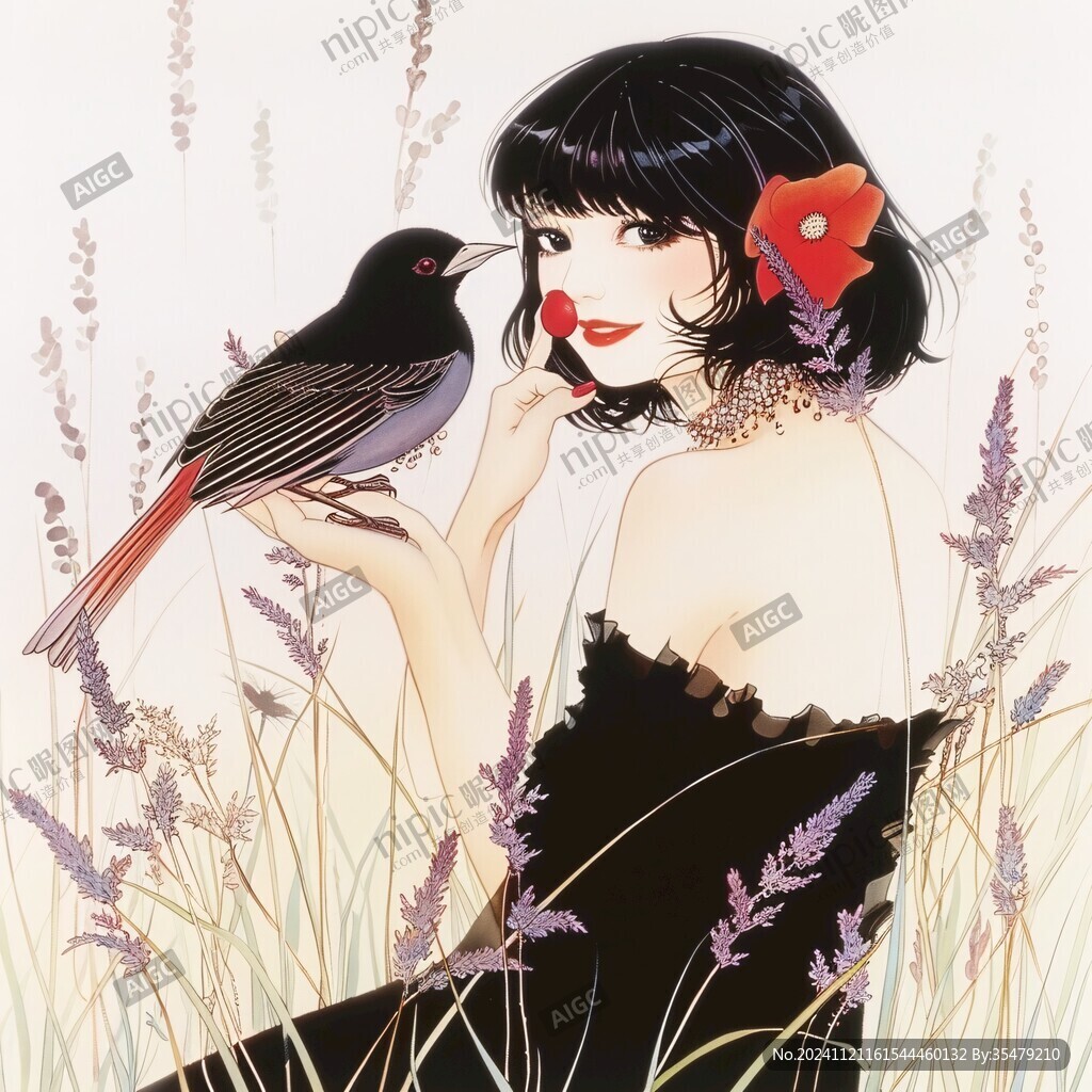 鸟儿与少女