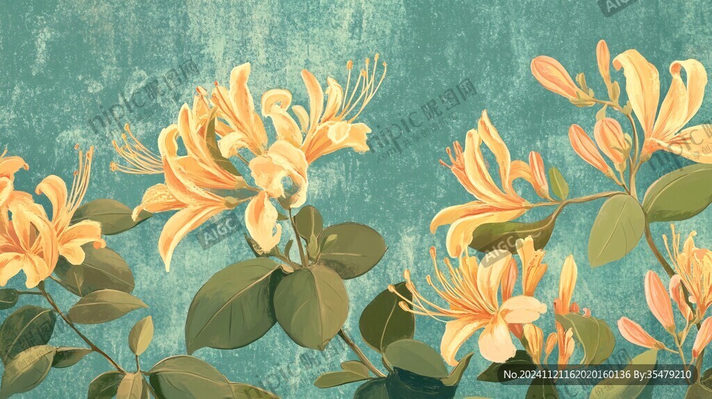 金银花插画