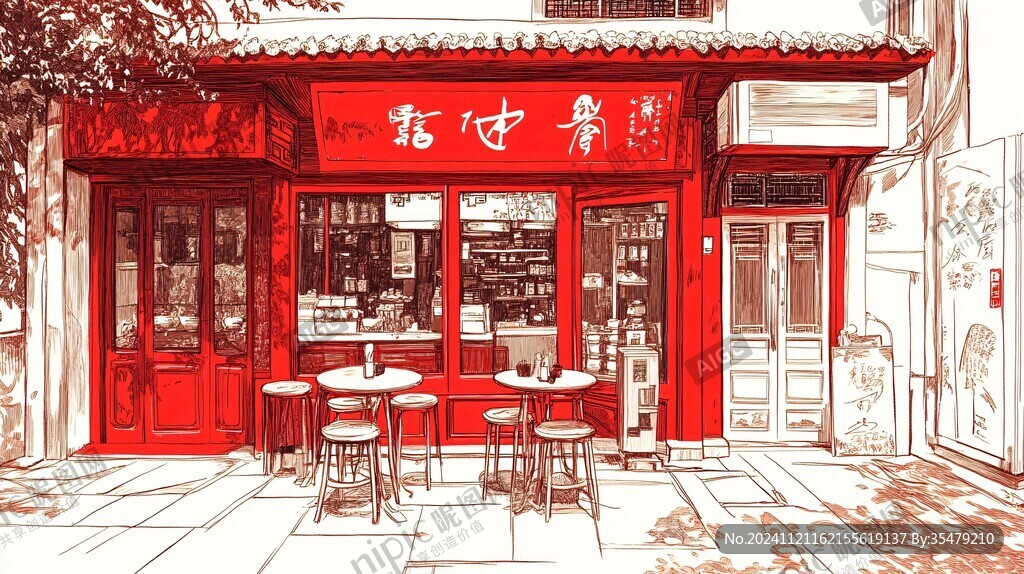 热卤现捞插画