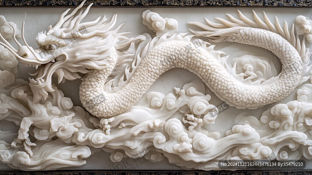 浮雕白龙