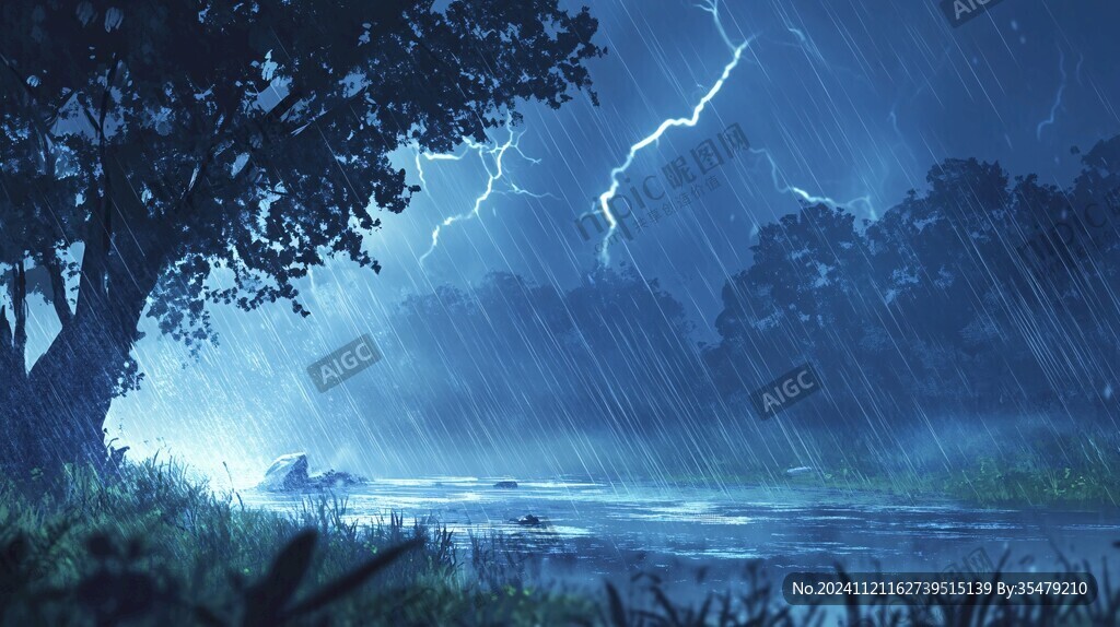 唯美雨景