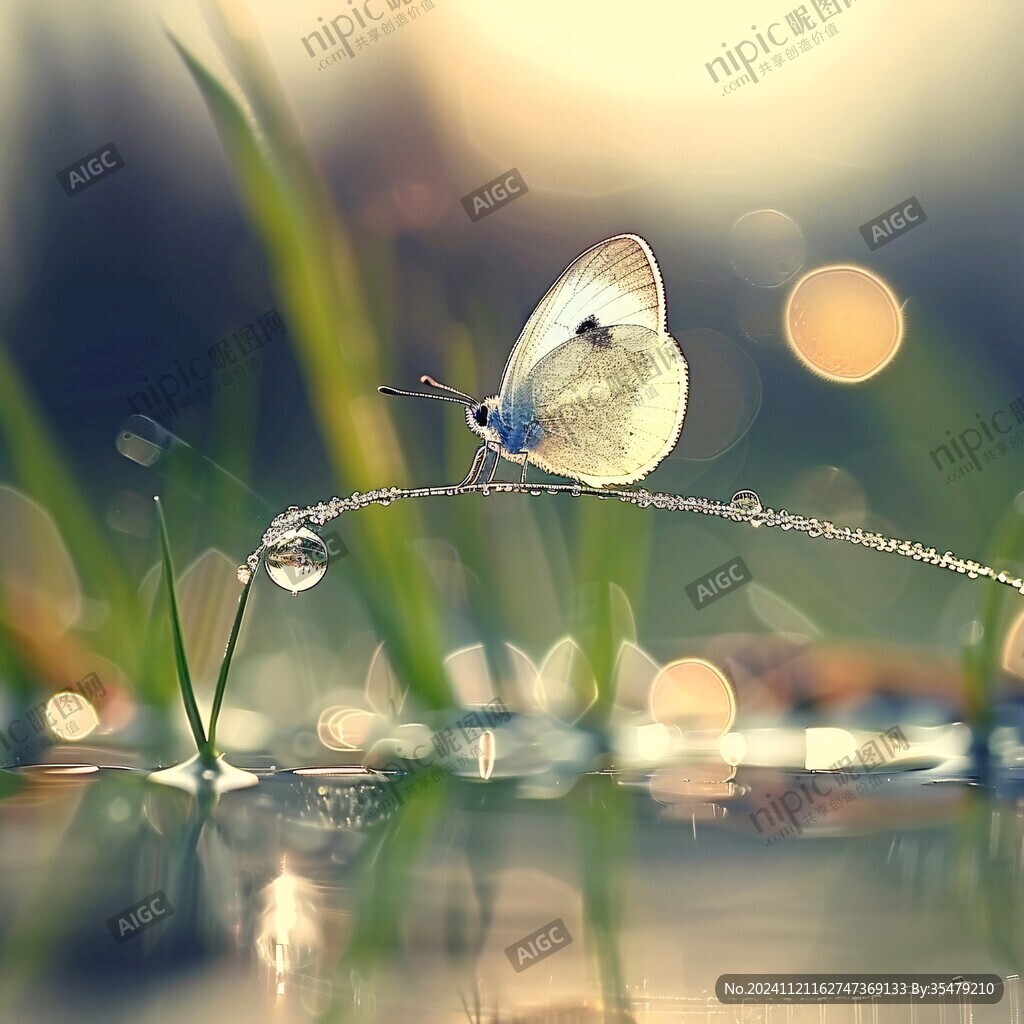 水中的蝴蝶