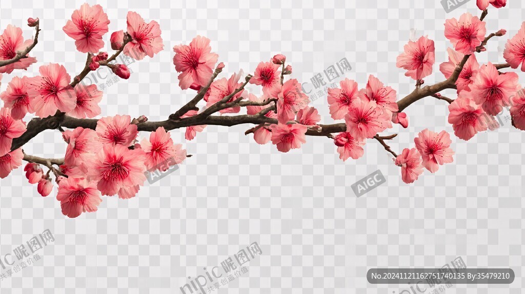 写实桃花