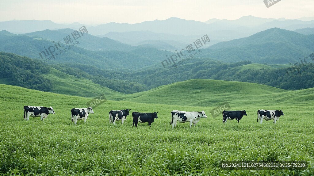 牛群背景素材