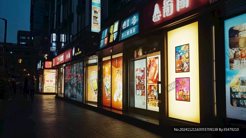 综合体广告挂画灯箱