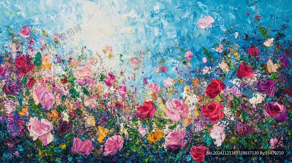 花海油画
