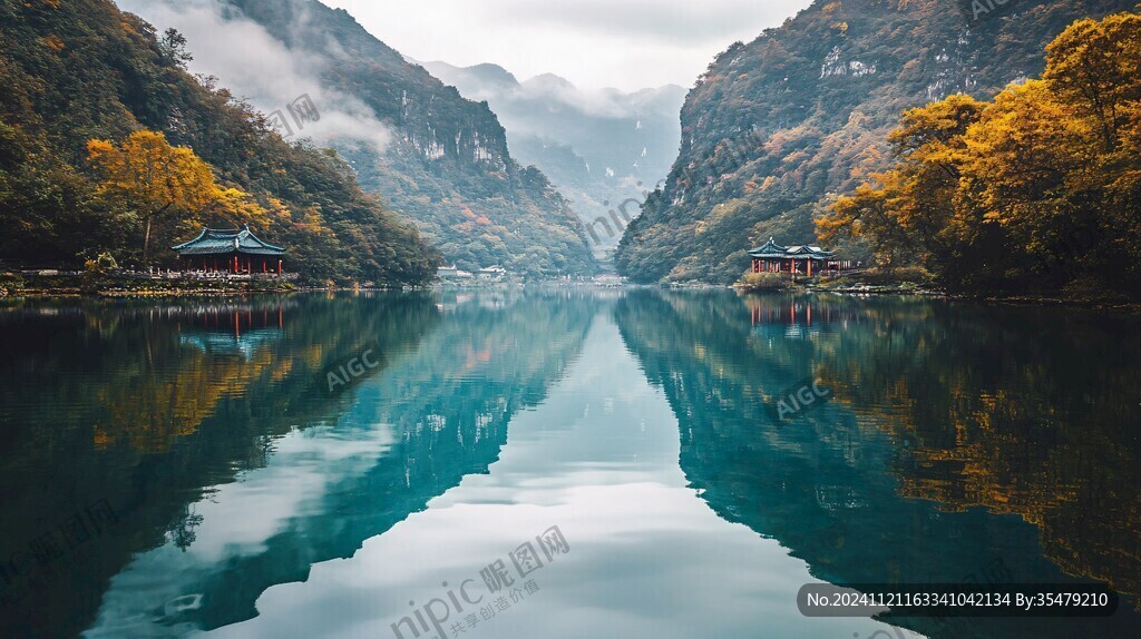 清江倒影