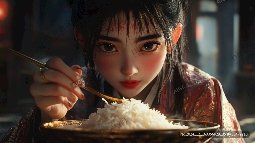 古装汉服美女餐饮