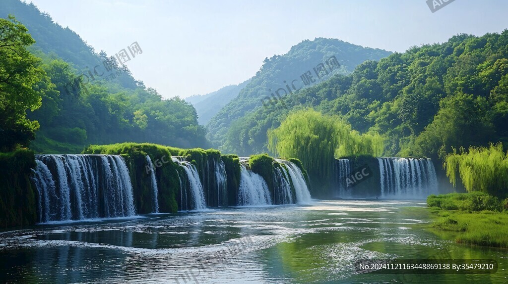 风景素材流水生财