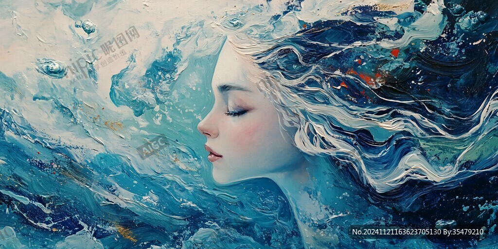 梦幻人物创意插画