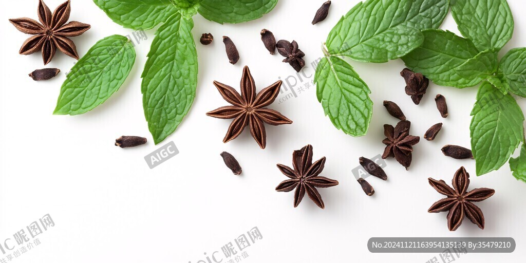 美食香料背景图