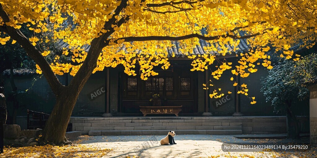 古寺银杏