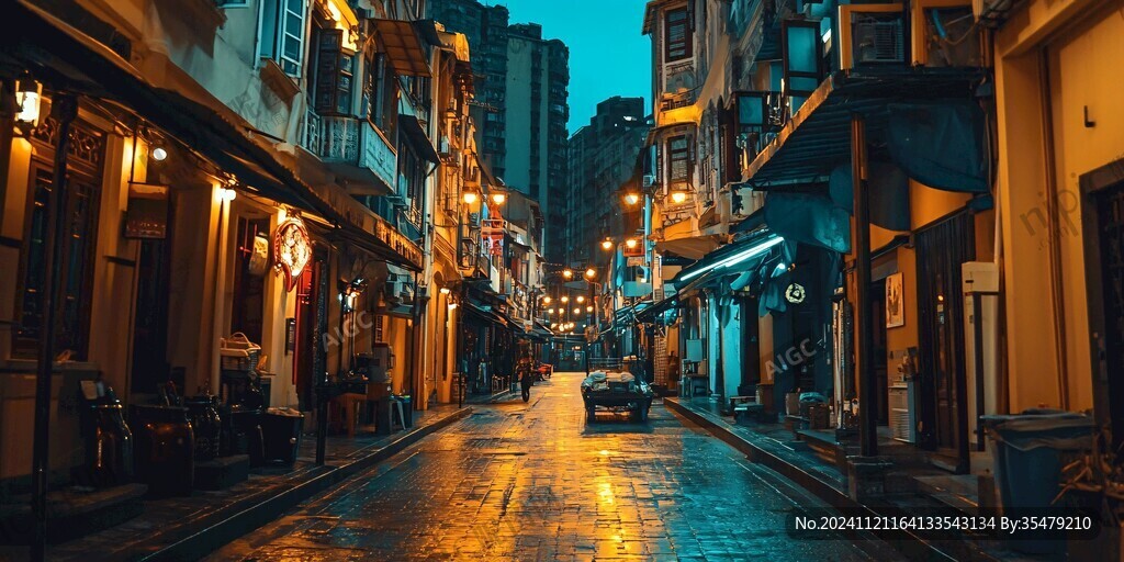 骑楼夜色
